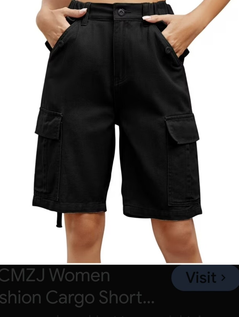 Black men’s shorts past knee pockets very nice material size 38-42 w/ stretch